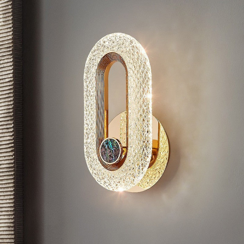 Luminária de Parede LED Crystal - Luxuosa, Moderna, Iluminação Interna, Decoração