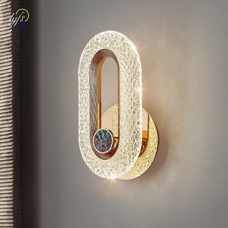 Luminária de Parede LED Crystal - Luxuosa, Moderna, Iluminação Interna, Decoração