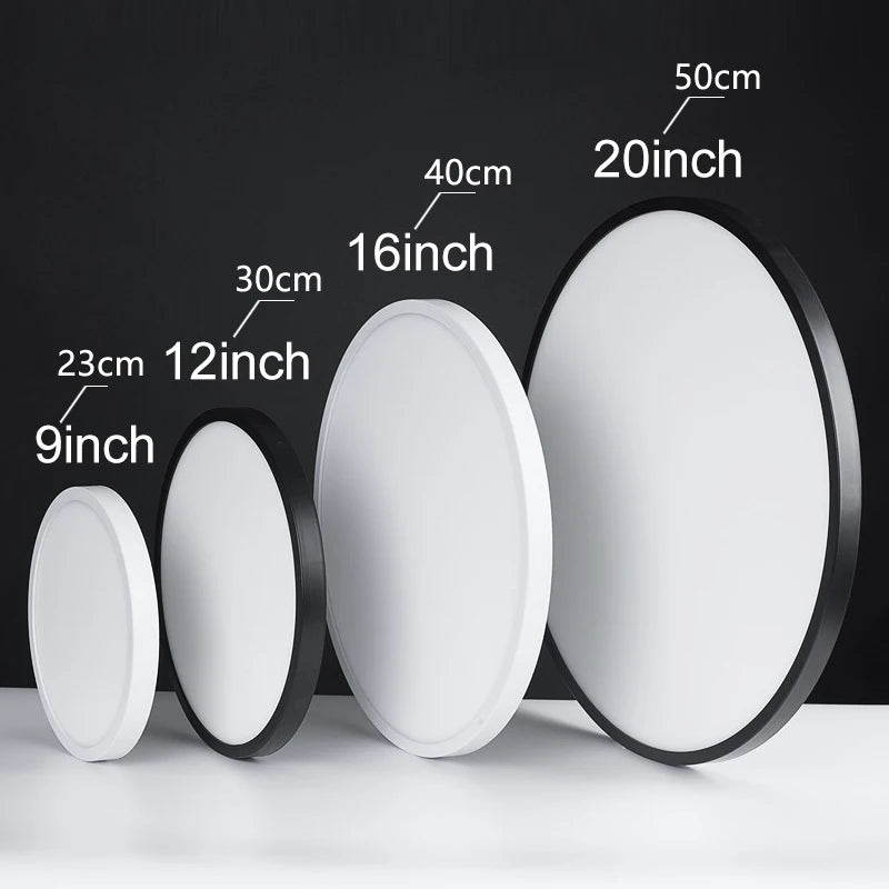 Luminária de Teto LED 38W - Estilo Circular - Controle por APP