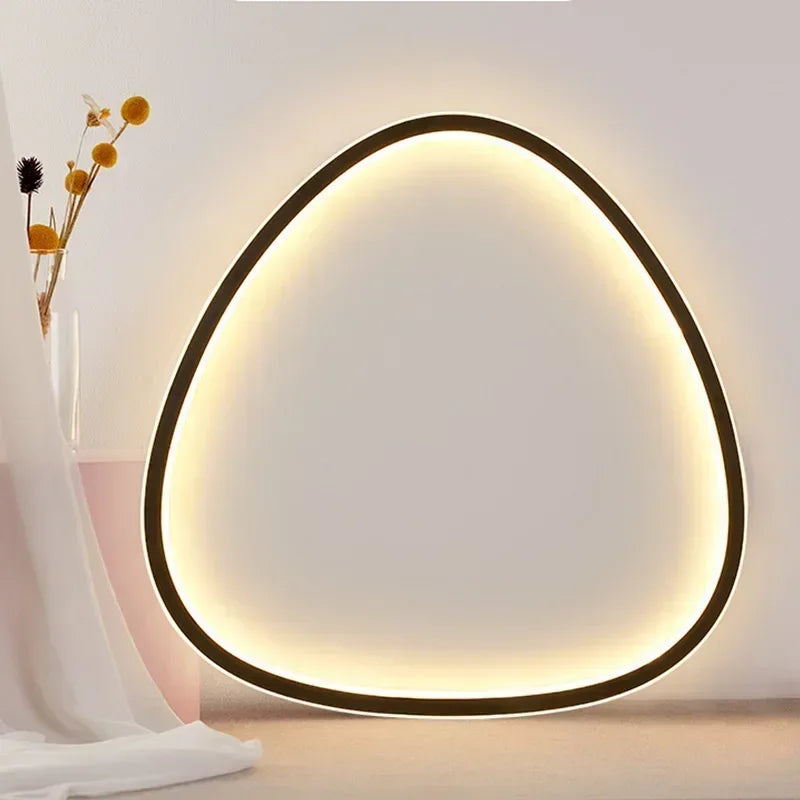 Lustre Luminária de Teto Plafon Estilo Orgânico Slim