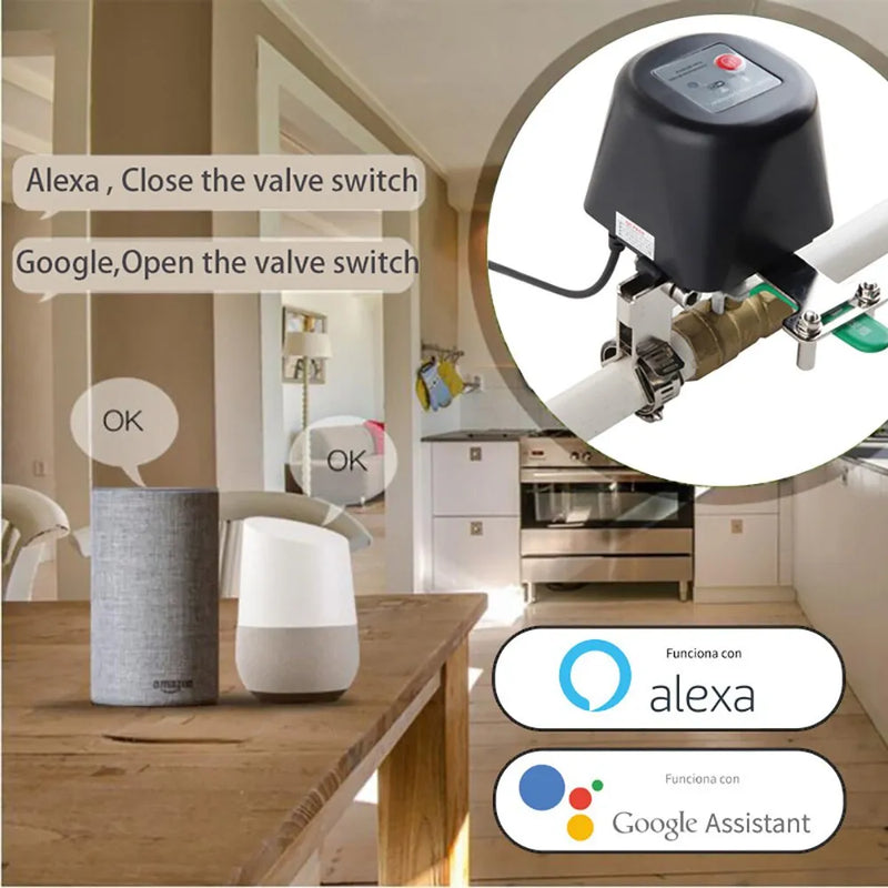 Controlador Inteligente Válvula Registro WIFI Tuya Alexa