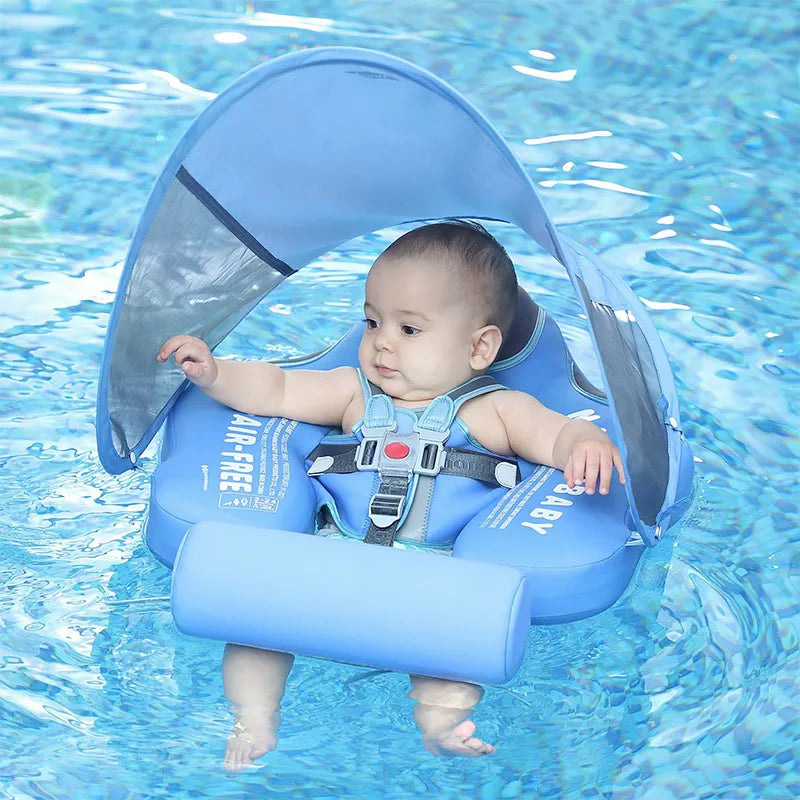 Boia Infantil Com Proteção Solar UV Piscina Praia de 3 meses a 2 anos