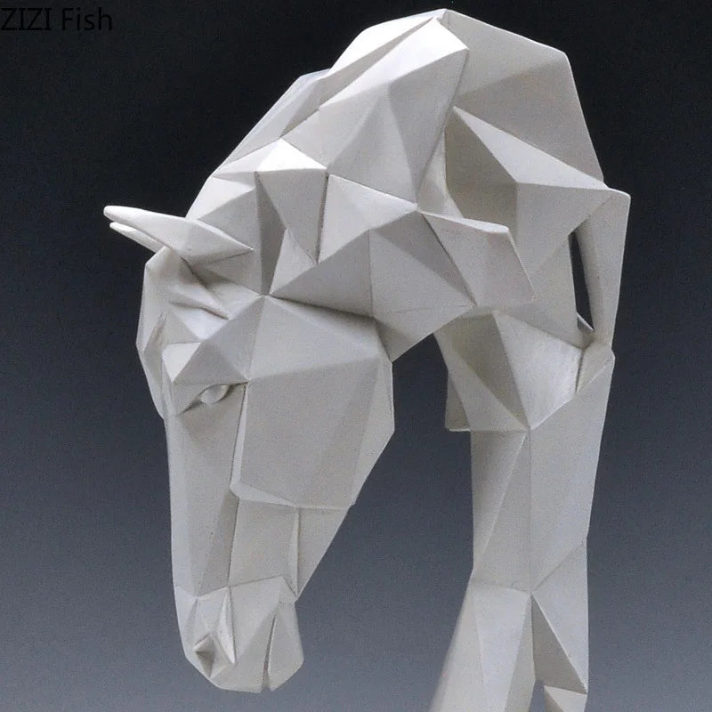 Escultura Majestic Horse Cavalo Branco