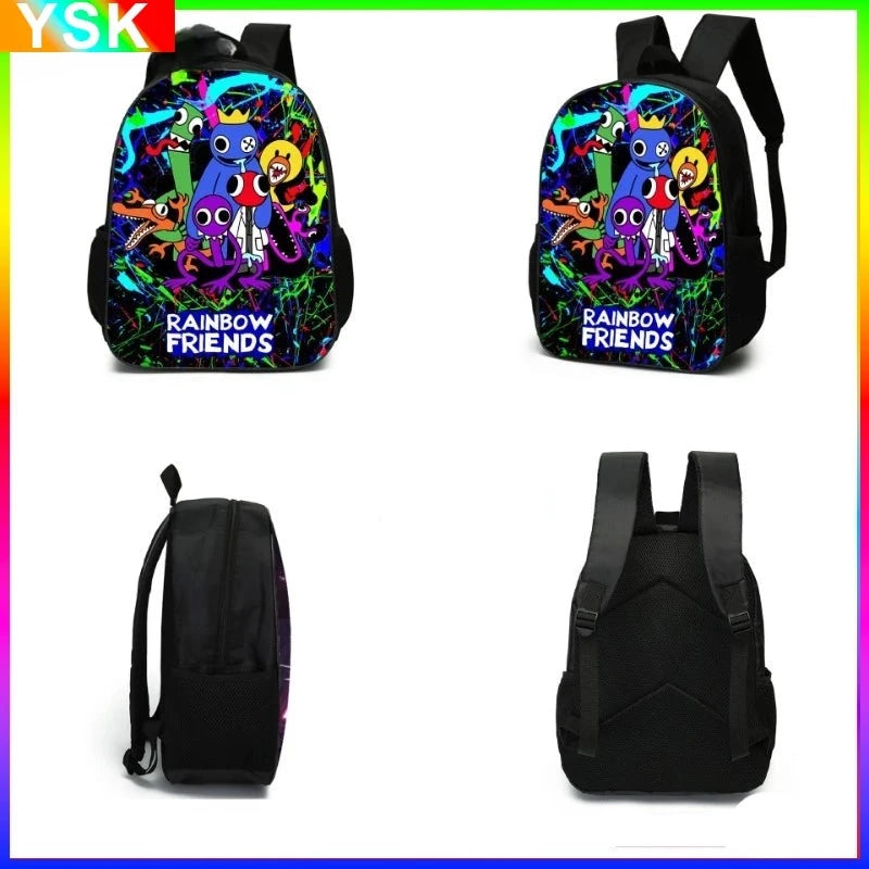 Kit Mochila Lancheira e Estojo Infantil Roblox Rainbow Friends