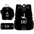 Kit CR7 Mochila Estojo e Lancheira Cristiano Ronaldo 2025