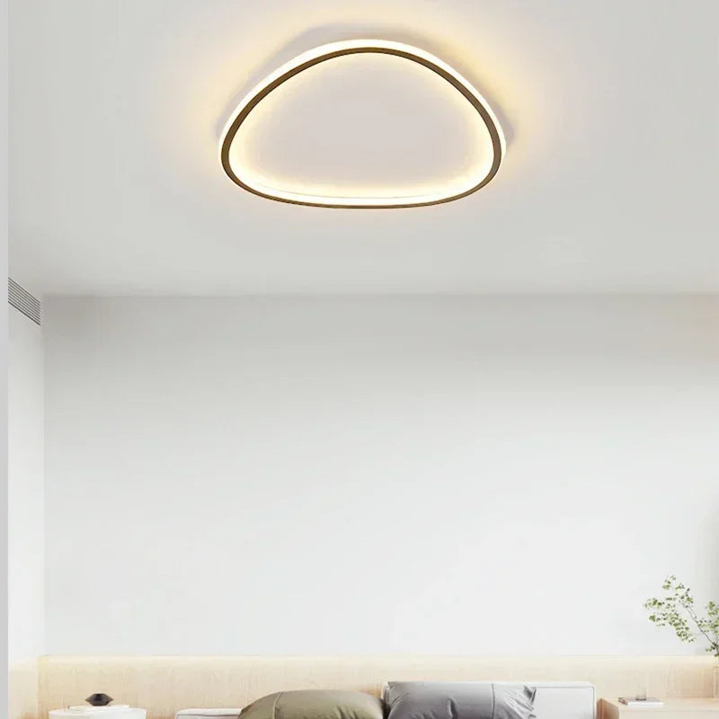 Lustre Luminária de Teto Plafon Estilo Orgânico Slim