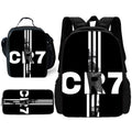 Kit CR7 Mochila Estojo e Lancheira Cristiano Ronaldo 2025