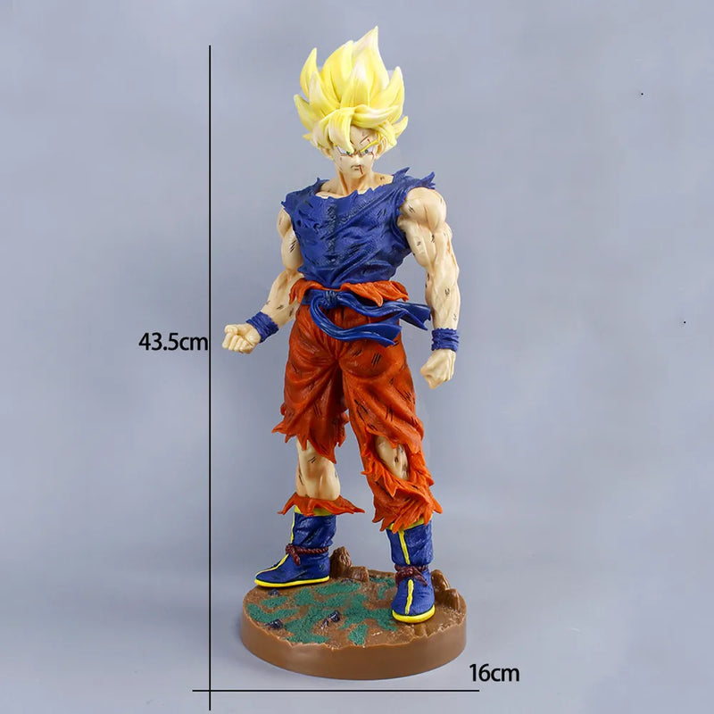 Boneco Goku Modo Super Sayajin Dragon Ball Z - de 43cm de Coleção Bandai Japão