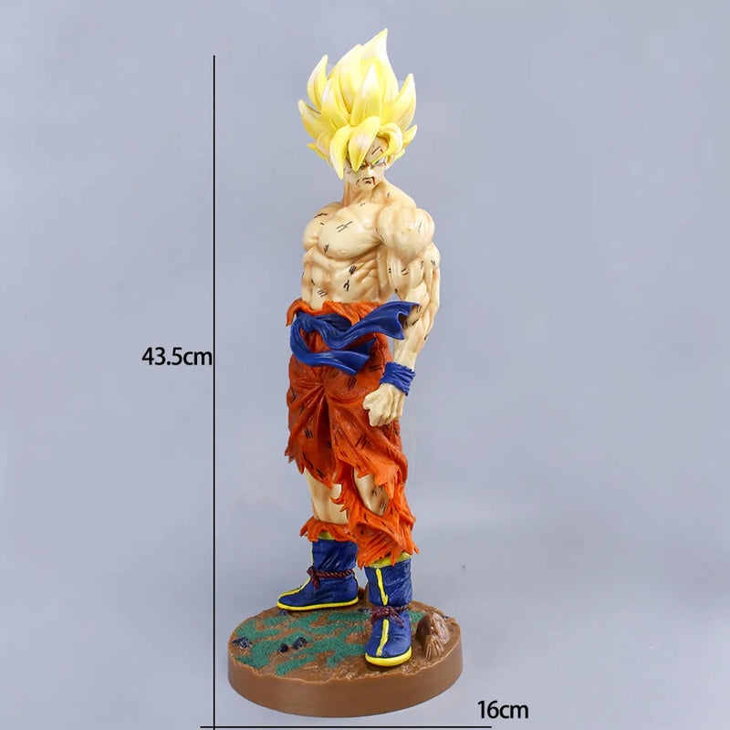 Boneco Goku Modo Super Sayajin Dragon Ball Z - de 43cm de Coleção Bandai Japão