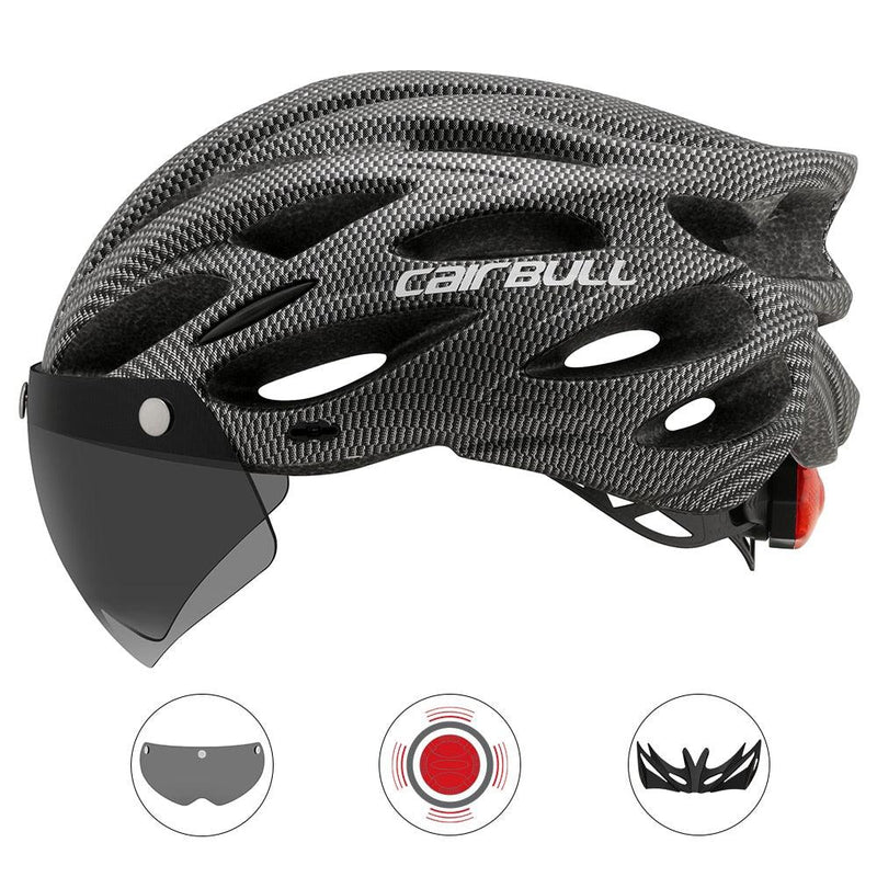 Capacete Ciclismo Cairbull com Viseira Magnética + Brindes - Mundo Atrativo