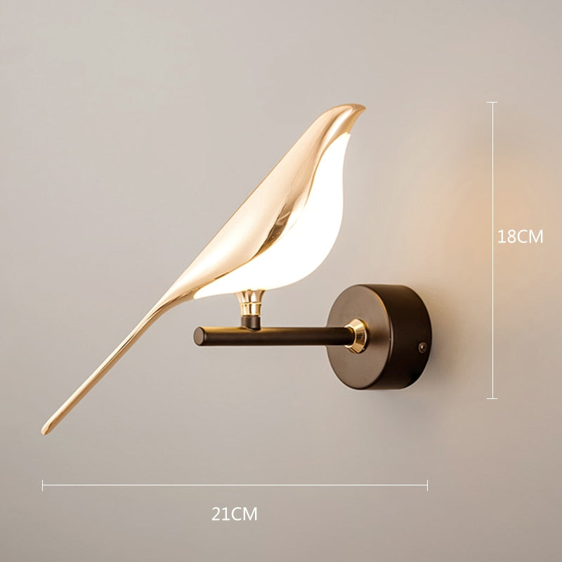 Pendente e Arandela LED Pássaro Andorinha - Quarto - Sala - Varanda
