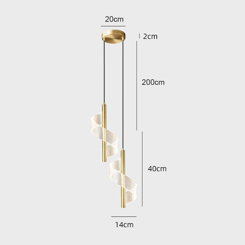 Luminária LED Pendente e Arandela Acrílico - para Iluminação Interna, Sala de Estar, Corredor, Quarto Casal