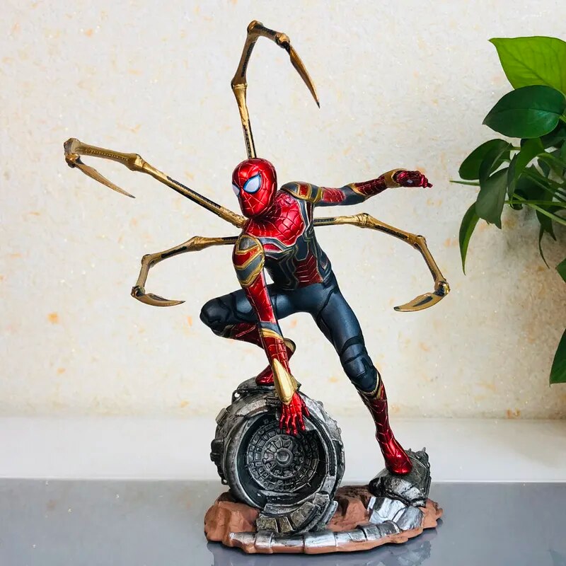 Boneco Homem Aranha Guerra Infinite de 25cm - Vingadores Homem-Aranha de Ferro Colecionável - Decoração Brinquedo Presente para Crianças