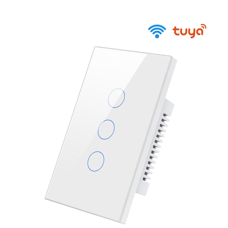 Interruptor Smart WiFi - Sem Neutro - Painel em Vidro 4x2 - Suporta Tuya, Alexa e Google Home