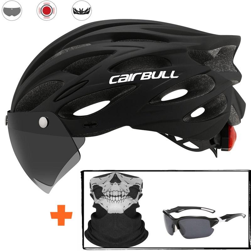 Capacete Ciclismo Cairbull com Viseira Magnética + Brindes - Mundo Atrativo