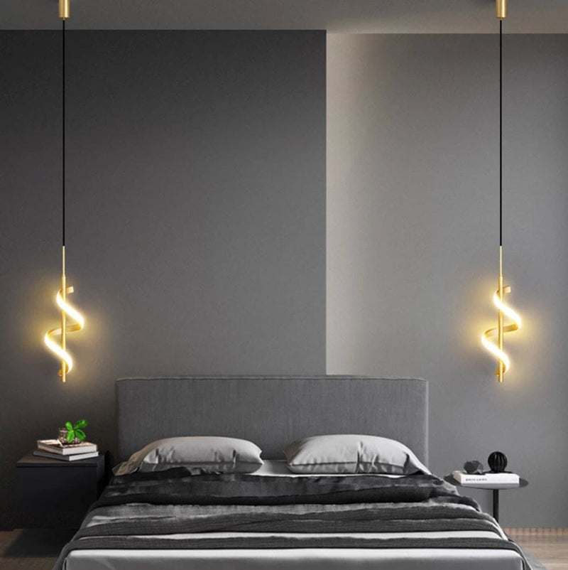 Lustre Pendente em Led Espiral