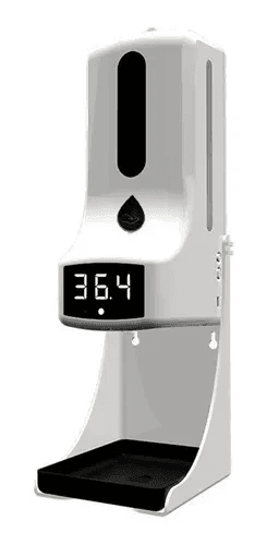 Medidor de Temperatura + Jato de Álcool Automático nas Mãos (sem Tripé) - Mundo Atrativo